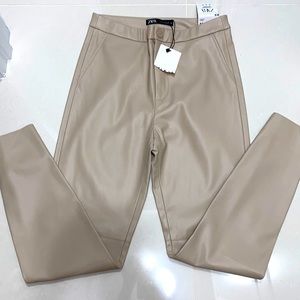 Zara leather legging